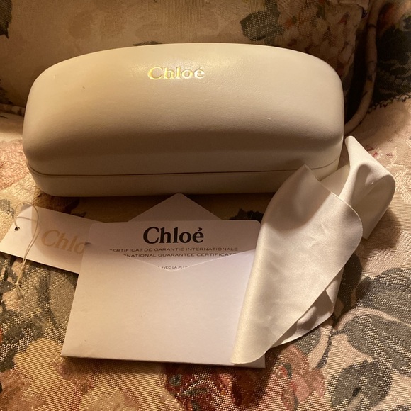 CHLOE SUNNIES SUNGLASSES NWT & CASE BEAUTIFUL BURGUNDY - Picture 8 of 16